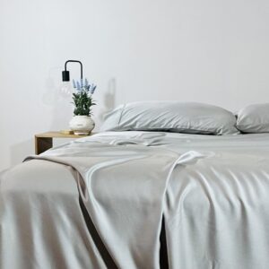 Light Grey Bamboo duvet cover set