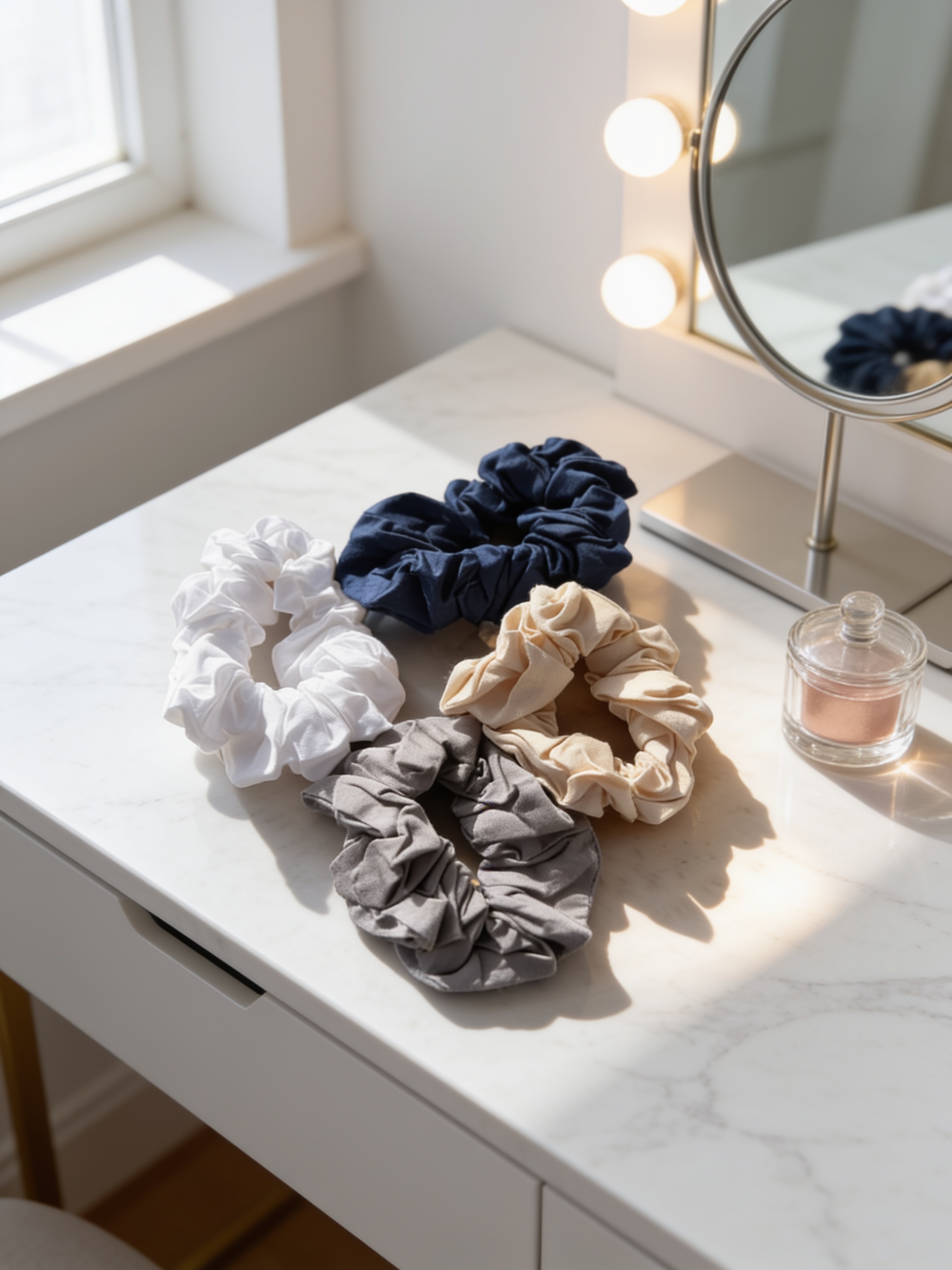 D04CB299-7568-45CD-A2CD-F8EE636A1190 Selection of bamboo scrunchies